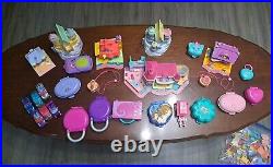 HUGE Lot Vtg Polly Pocket Playsets With Figures & Accessories