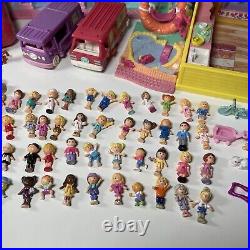 HUGE Lot of Vintage Bluebird Polly Pocket 61 Figures Accessories 21 Playsets