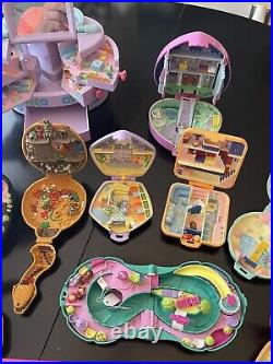 HUGE Lot of Vintage Bluebird Polly Pocket Figures 23 Play sets Plus Accessories
