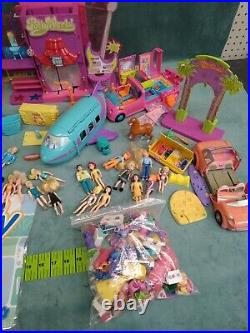 HUGE Lot of Vintage Polly Pocket playsets clothing dolls accessories 50 plus pcs