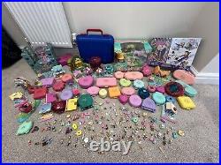 HUGE Polly Pocket Bundle 160+ Dolls / Accessories 50+ Playsets Vintage Bluebird