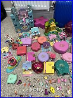 HUGE Polly Pocket Bundle 160+ Dolls / Accessories 50+ Playsets Vintage Bluebird