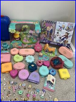 HUGE Polly Pocket Bundle 160+ Dolls / Accessories 50+ Playsets Vintage Bluebird