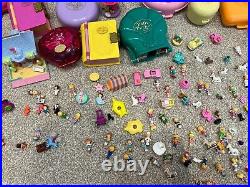 HUGE Polly Pocket Bundle 160+ Dolls / Accessories 50+ Playsets Vintage Bluebird