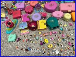 HUGE Polly Pocket Bundle 160+ Dolls / Accessories 50+ Playsets Vintage Bluebird