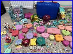 HUGE Polly Pocket Bundle 160+ Dolls / Accessories 50+ Playsets Vintage Bluebird