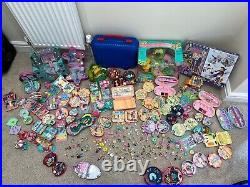 HUGE Polly Pocket Bundle 160+ Dolls / Accessories 50+ Playsets Vintage Bluebird