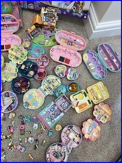 HUGE Polly Pocket Bundle 160+ Dolls / Accessories 50+ Playsets Vintage Bluebird