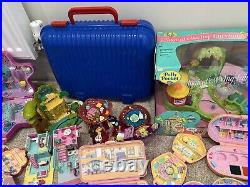 HUGE Polly Pocket Bundle 160+ Dolls / Accessories 50+ Playsets Vintage Bluebird