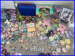 HUGE Polly Pocket Bundle 160+ Dolls / Accessories 50+ Playsets Vintage Bluebird