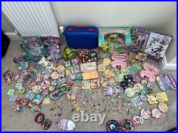 HUGE Polly Pocket Bundle 160+ Dolls / Accessories 50+ Playsets Vintage Bluebird