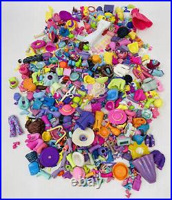 HUGE Polly Pocket Lot Figures 30 Dolls Clothes Shoes Accessories Purses