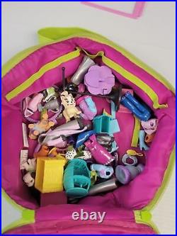 HUGE Polly Pocket Lot Figures Dolls Clothes Shoes Accessories Shop Boutique Bag