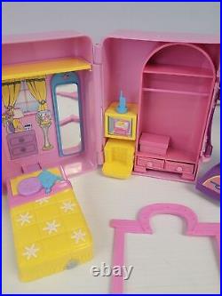 HUGE Polly Pocket Lot Figures Dolls Clothes Shoes Accessories Shop Boutique Bag