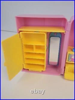 HUGE Polly Pocket Lot Figures Dolls Clothes Shoes Accessories Shop Boutique Bag