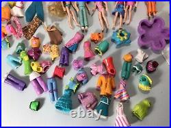 HUGE Polly Pocket Lot Figures Dolls Clothes Shoes Accessories Shop Boutique Wigs