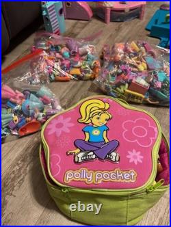 HUGE VTG Lot Polly Pocket Dolls, Play Sets, Clothing/Shoes/Accessories & Cars