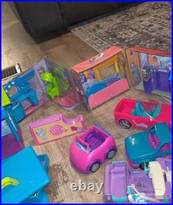 HUGE VTG Lot Polly Pocket Dolls, Play Sets, Clothing/Shoes/Accessories & Cars