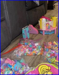 HUGE VTG Lot Polly Pocket Dolls, Play Sets, Clothing/Shoes/Accessories & Cars