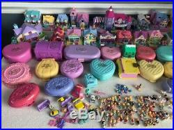 HUGE Vintage Lot of 45 BLUEBIRD Polly Pocket Houses and Compacts 1989 1996