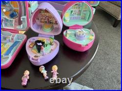 HUGE Vintage Polly Pocket BlueBird Toy Lot Houses Figures 1989 1991