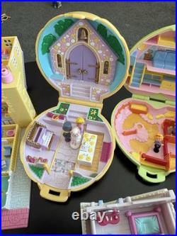 HUGE Vintage Polly Pocket BlueBird Toy Lot Houses Figures 1989 1991