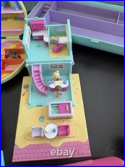 HUGE Vintage Polly Pocket BlueBird Toy Lot Houses Figures 1989 1991
