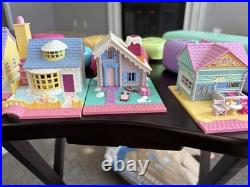 HUGE Vintage Polly Pocket BlueBird Toy Lot Houses Figures 1989 1991