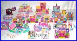 HUGE Vintage Polly Pocket BlueBird Toy Lot Houses Figures Acc 1994 1995 etc