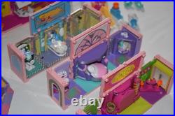 HUGE Vintage Polly Pocket BlueBird Toy Lot Houses Figures Acc 1994 1995 etc