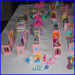 HUGE Vintage Polly Pocket BlueBird Toy Lot Houses Figures Acc 1994 1995 etc
