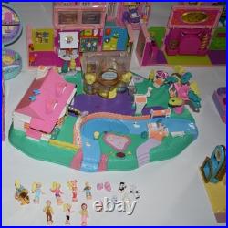 HUGE Vintage Polly Pocket BlueBird Toy Lot Houses Figures Acc 1994 1995 etc