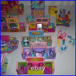 HUGE Vintage Polly Pocket BlueBird Toy Lot Houses Figures Acc 1994 1995 etc