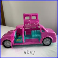 HUGE Vtg Y2K Polly Pocket Lot 155+ Pcs Magnetic Dolls Limo Horses Cars BUNDLE