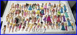 Huge Lot 900+ pcs Polly Pocket & Disney 70+ Dolls Clothes Shoes Accessories VTG