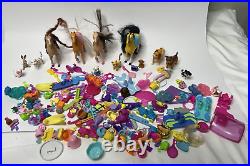 Huge Lot 900+ pcs Polly Pocket & Disney 70+ Dolls Clothes Shoes Accessories VTG