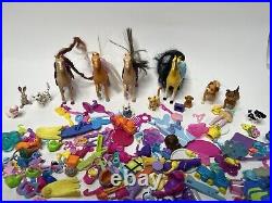 Huge Lot 900+ pcs Polly Pocket & Disney 70+ Dolls Clothes Shoes Accessories VTG