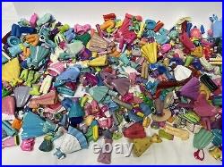 Huge Lot 900+ pcs Polly Pocket & Disney 70+ Dolls Clothes Shoes Accessories VTG