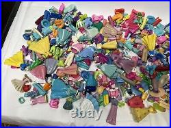 Huge Lot 900+ pcs Polly Pocket & Disney 70+ Dolls Clothes Shoes Accessories VTG