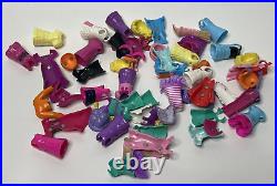 Huge Lot 900+ pcs Polly Pocket & Disney 70+ Dolls Clothes Shoes Accessories VTG