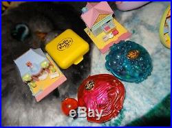 Huge Lot Of Vintage Polly Pocket Buildings and Figurines 90s retro
