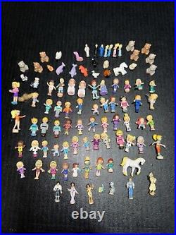 Huge Lot Of Vintage Polly Pocket Mini Figures, Animals, Disney Characters, Other