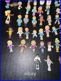 Huge Lot Of Vintage Polly Pocket Mini Figures, Animals, Disney Characters, Other