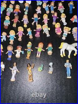 Huge Lot Of Vintage Polly Pocket Mini Figures, Animals, Disney Characters, Other