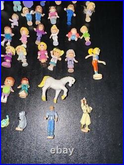 Huge Lot Of Vintage Polly Pocket Mini Figures, Animals, Disney Characters, Other