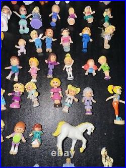 Huge Lot Of Vintage Polly Pocket Mini Figures, Animals, Disney Characters, Other