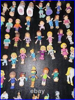 Huge Lot Of Vintage Polly Pocket Mini Figures, Animals, Disney Characters, Other