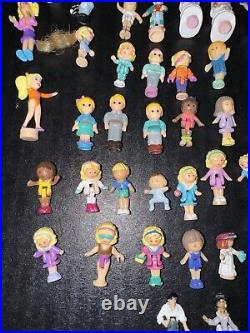 Huge Lot Of Vintage Polly Pocket Mini Figures, Animals, Disney Characters, Other