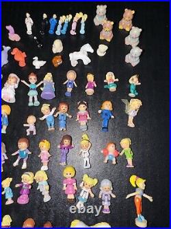 Huge Lot Of Vintage Polly Pocket Mini Figures, Animals, Disney Characters, Other