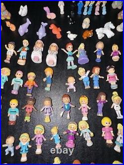 Huge Lot Of Vintage Polly Pocket Mini Figures, Animals, Disney Characters, Other